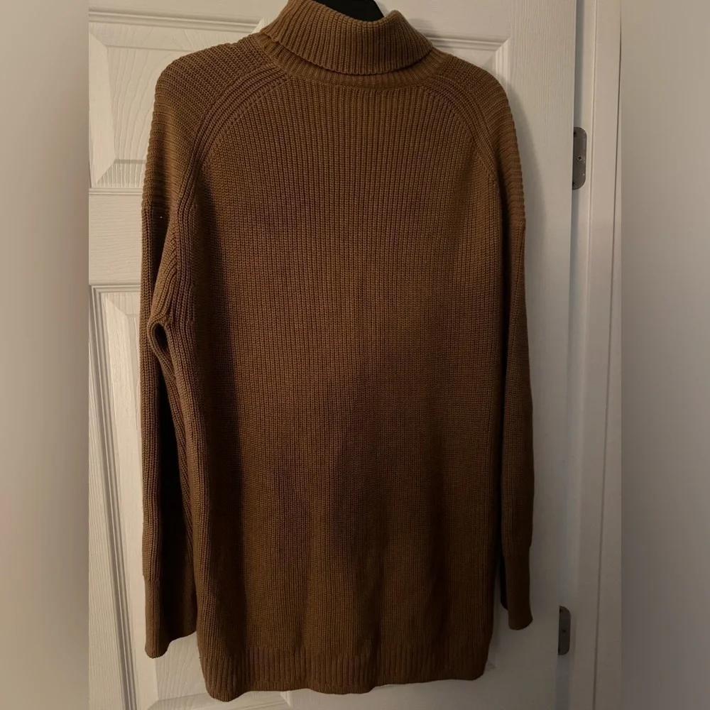 J Crew Brown Turtleneck Sweater Dress